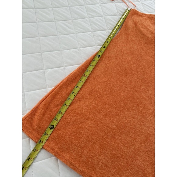 Hollister Orange Terry Halter Mini Dress Y2K Beach Resort Summer NWT Size S - Picture 7 of 9